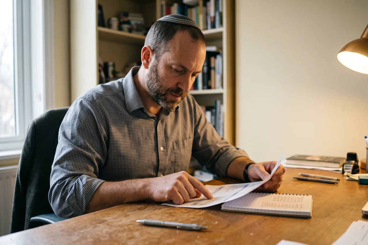חישוב מעשר מתלוש המשכורת, שורה אחר שורה